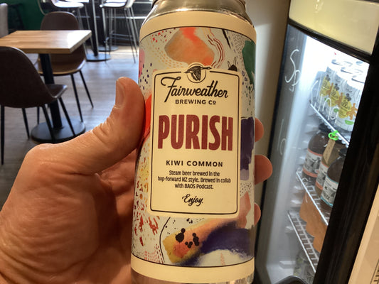 FAIRWEATHER PURISH KIWI COMMON STEAM BEER 473 ML