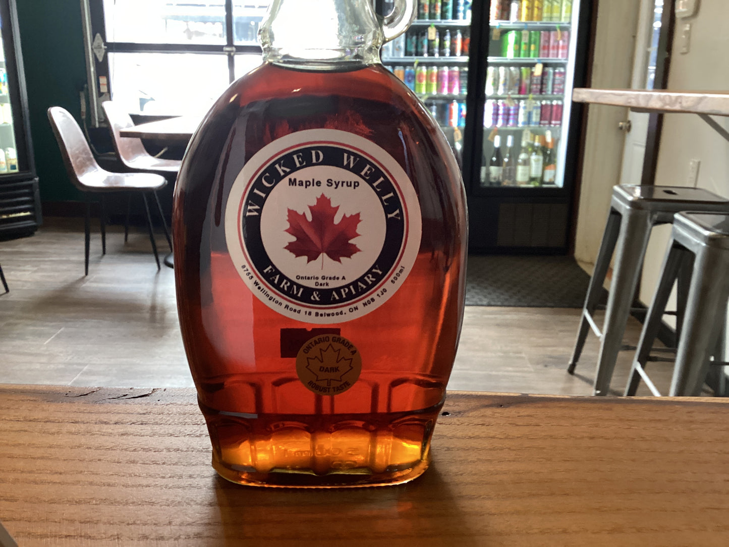 WICKED WELLY GRADE A DARK MAPLE SYRUP 500 ML