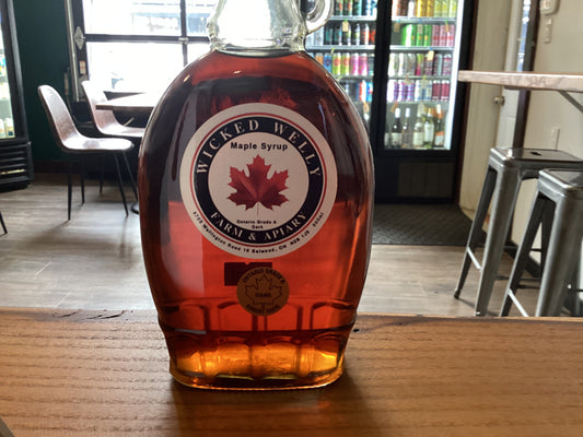 WICKED WELLY GRADE A DARK MAPLE SYRUP 500 ML