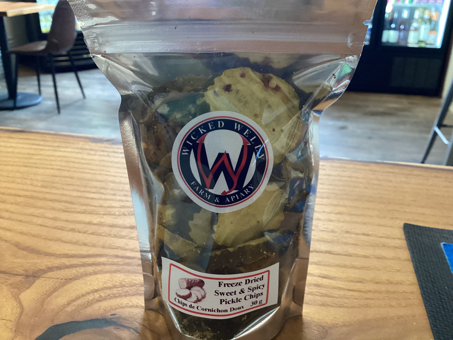 WICKED WELLY FARM FREEZE DRIED SWEET & SPCY PICKLE CHIPS