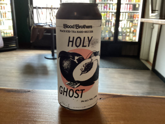 BLOOD BROTHERS HOLY GHOST PEACH ICED TEA HARD SELTZER 473 ML