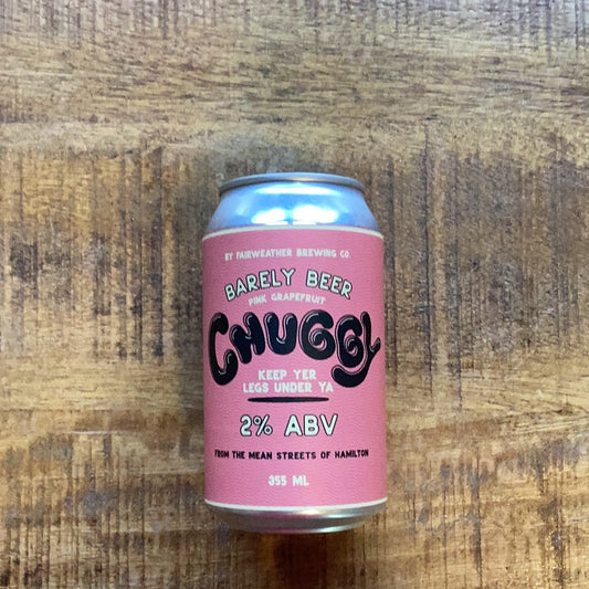 FAIRWEATHER BREWING CHUGGY PINK GRAPEFRUIT 355mL