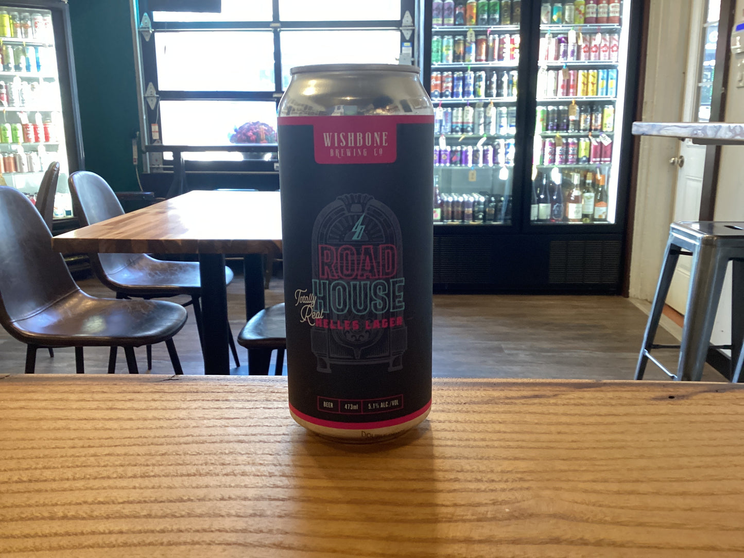 WISHBONE BREWING ROAD HOUSE HELLES LAGER 473 ML