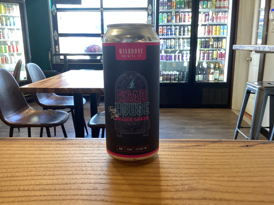 WISHBONE BREWING ROAD HOUSE HELLES LAGER 473 ML