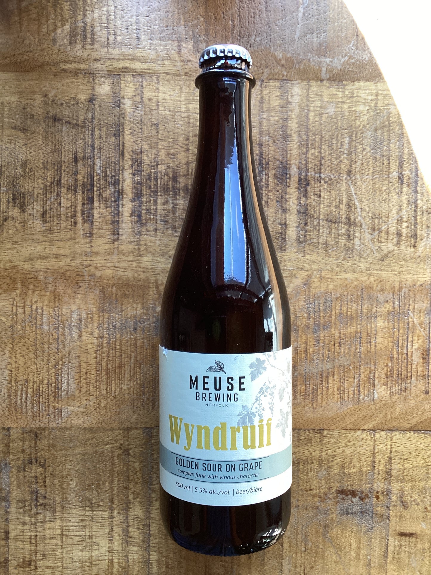 MEUSE BREWING WYNDRUIF GOLDEN SOUR ON GRAPES 500mL