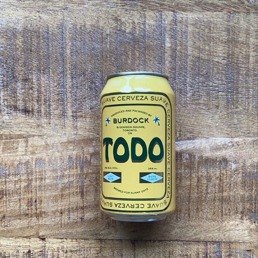 BURDOCK TODO MEXICAN-STYLE LIGHT LAGER 355mL