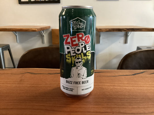 TOOL SHED ZERO PEOPLE SKILLS ALE NON ALC 473mL