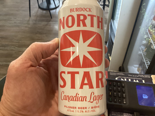 BURDOCK NORTH STAR CANADIAN LAGER 473 ML