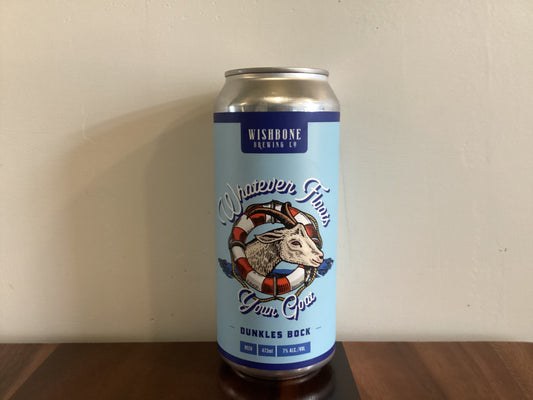 WISHBONE BREWING - WHATEVER FLOATS YOUR GOAT - DUNKLES BOCK 473mL