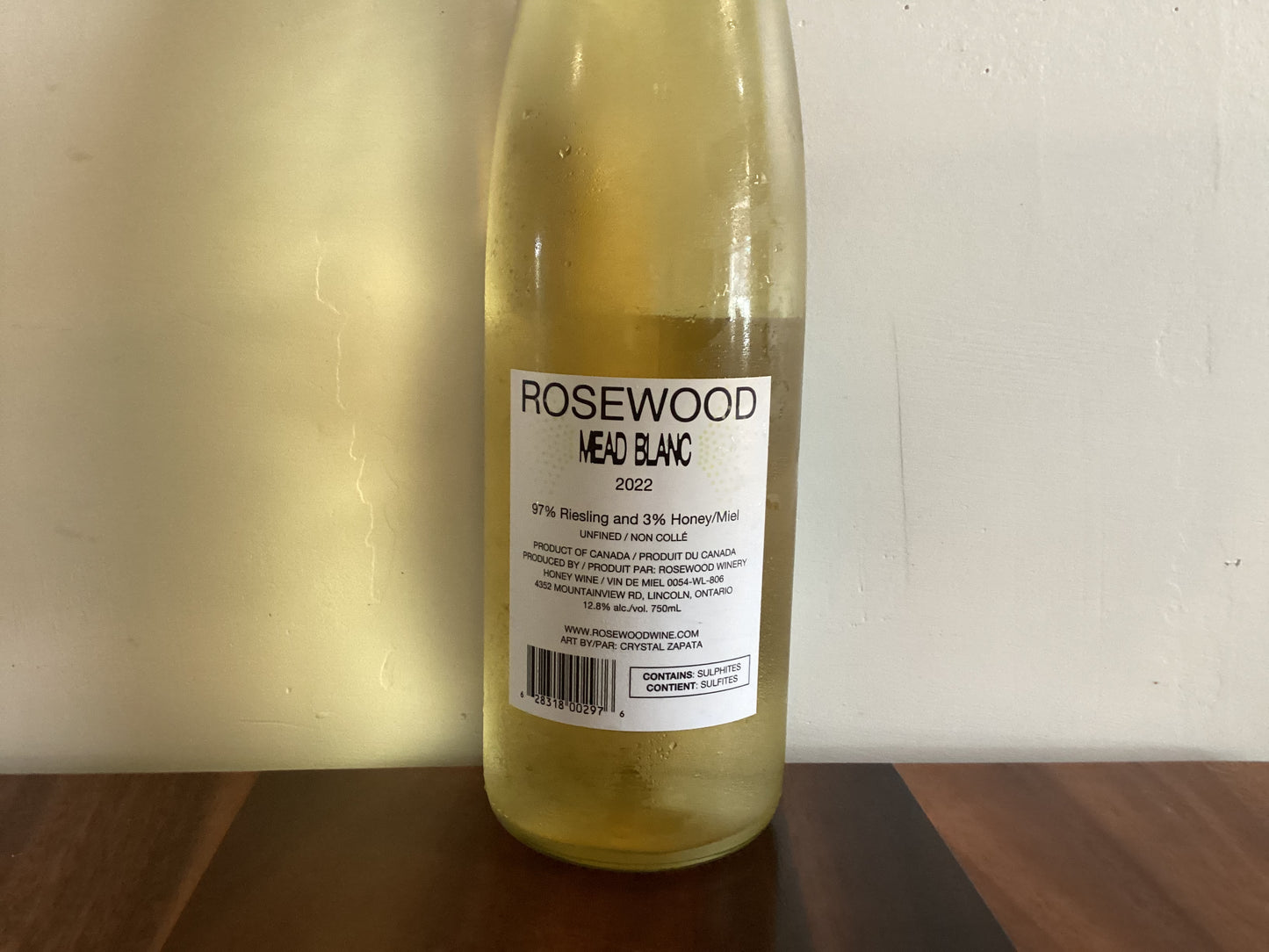 ROSEWOOD WINERY 2022 Mead Blanc (750 ml)